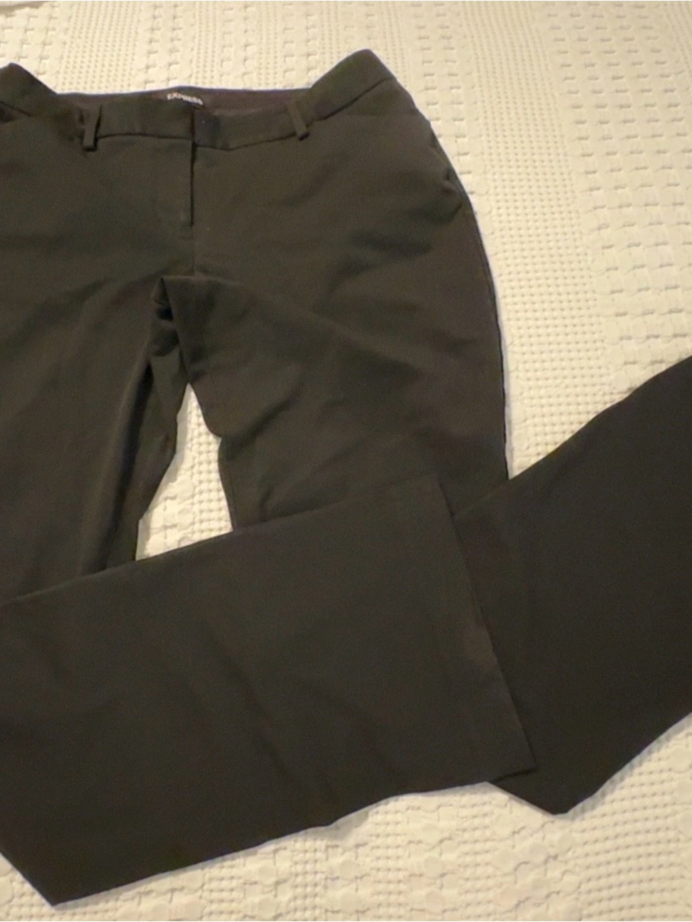 Express Straight-Leg Dress Pants - Olive